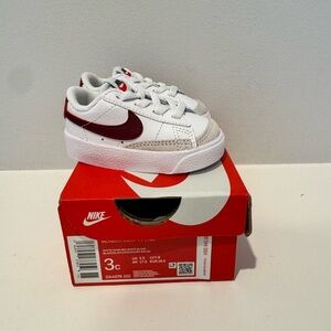 Nike Blazer Low (Maroon) - Size 3C